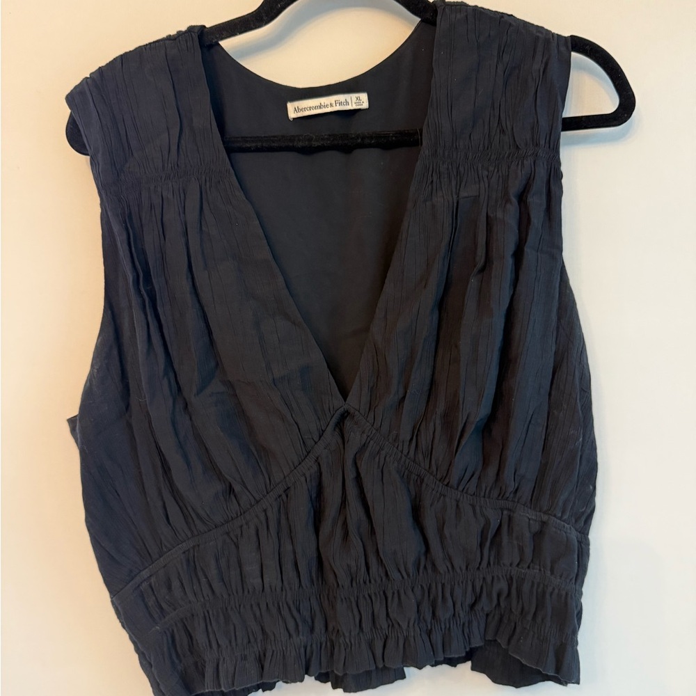 Abercrombie & fitch Black Sleeveless corset blouse